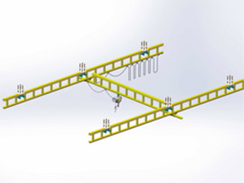 采用桁架式軌道的懸掛式起重機